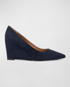 AQUATALIA POSIE SUEDE WEDGE PUMPS