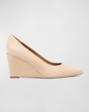 AQUATALIA POSIE SUEDE WEDGE PUMPS