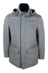 Brunello Cucinelli Down Jacket In Grey