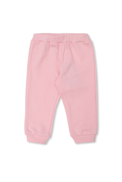 Fendi Kids Logo Patch Track Pants In Pink