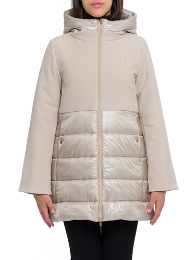 Herno Kids' Down Jacket With Hood In Cream
