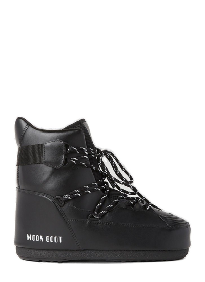 Moon Boot Sneaker Mid Snow Boots In Black