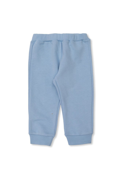 Fendi Babies'  Kids Logo Patch Track Pants In Blue