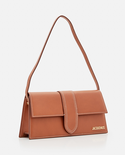 JACQUEMUS LE BAMBINO LONG LEATHER SHOULDER BAG
