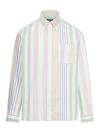 Apc A.p.c. Mateo Oversize Stripe Organic Cotton Button-down Shirt In Multicolour