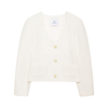 Anine Bing Anitta V-neck Cardigan In White