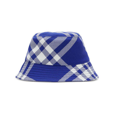 Burberry Caps In Blue/white