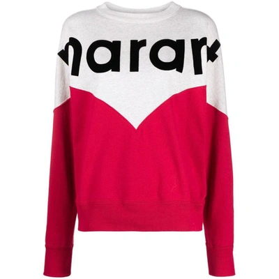 Isabel Marant Étoile Sweatshirts In Red/neutrals