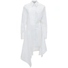 Jw Anderson Peplum Drape Shirt In White