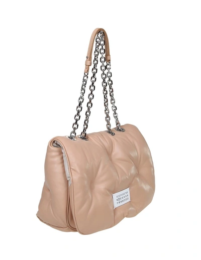 Maison Margiela Glam Slam Large Shoulder Bag In Beige