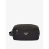 PRADA RE-NYLON AND SAFFIANO LEATHER AND RECYCLED-POLYAMIDE TRAVEL BAG