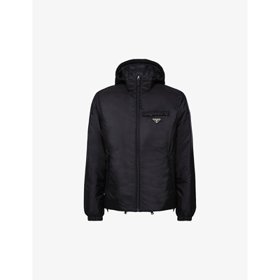 Prada Re-nylon Padded Recycled-nylon Hooded Jacket In Multi-colored