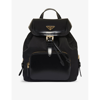 PRADA RE-NYLON MEDIUM BRAND-PLAQUE RECYCLED-POLYAMIDE AND BRUSHED LEATHER BACKPACK