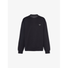 Prada Triangle-logo Cotton Sweatshirt In Black