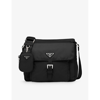 Prada Womens Black Re-nylon Woven Cross-body Bag In Black