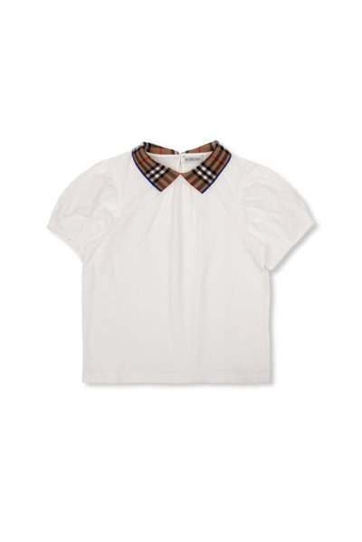 Burberry Kids Check In White