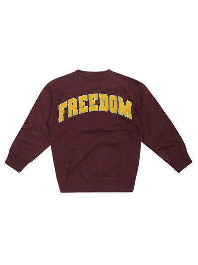 Molo Mar Freedom Embroidered Crewneck Sweatshirt In Red