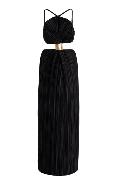 Cult Gaia Mitra Sleeveless Gown In Black