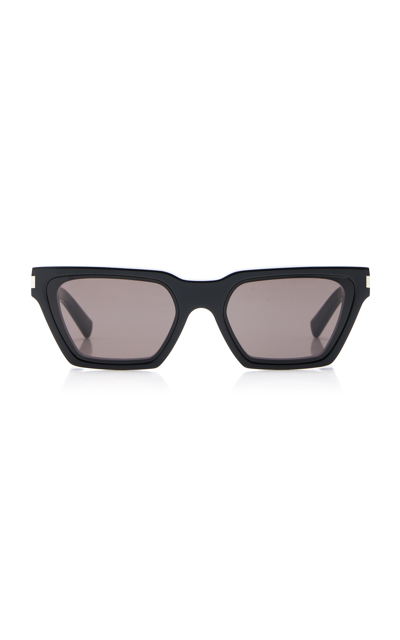 Saint Laurent Calista Cat-eye Acetate Sunglasses In Black