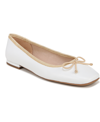 Franco Sarto Abigail Flat In White Leather