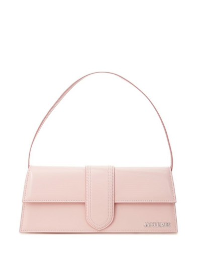 Pre-owned Jacquemus Pink Leather Le Bambino Long Shoulder Bag