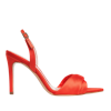 Ginissima Chloe Orange Satin Sandals In Orange