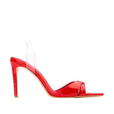 Ginissima Thea Bloody Red Patent Leather Sandals