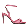 GINISSIMA THEA SOFT PINK SATIN SANDALS