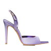 GINISSIMA VICKY LILAC SATIN SANDALS