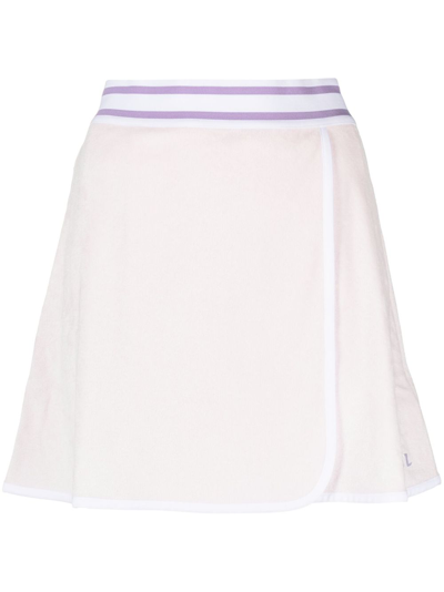 J. Lindeberg Rae Pile Performance Skirt In Pink