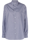 Matteau Classic Stripe Shirt - Bci Cotton In Blau