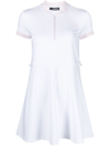 J. LINDEBERG WHITE JAMILA PERFORMANCE MINI DRESS