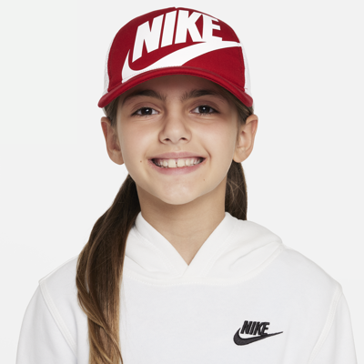 Nike Rise Kids' Structured Trucker Cap In Red