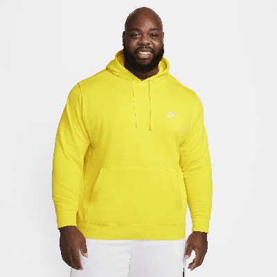 Nike Men's  Sportswear Club Fleece Pullover Hoodie In Yellow