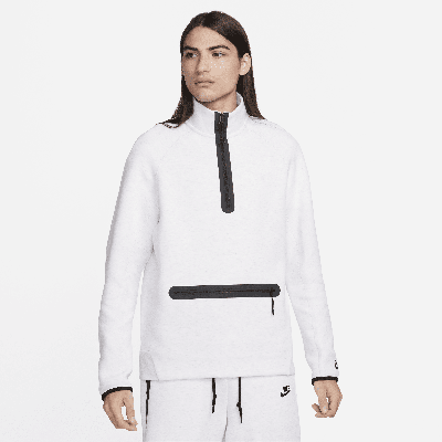 Nike Men's  Sportswear Tech Fleece 1/2-zip Sweatshirt In Brown