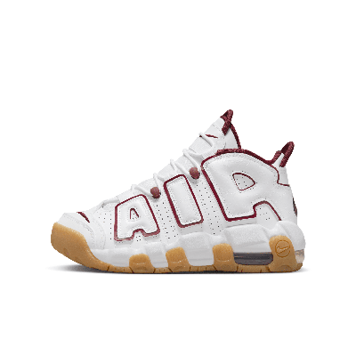 Nike Babies' Air More Uptempo Big Kids' Shoes In White
