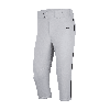 Nike Men's Vapor Select High Baseball Pants In Grey