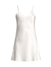 Ginia Women's Silk Chemise In Creme