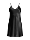 Ginia Silk Chemise In Black