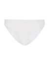 Milly Women's Margot Textured Waves Bikini Bottoms In White