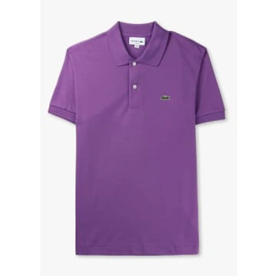 Lacoste Mens Classic Pique Poloshirt In Purple