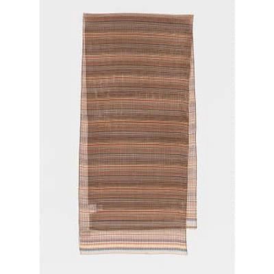 Paul Smith Women's 'signature Stripe Silk-blend Scarf Multicolour