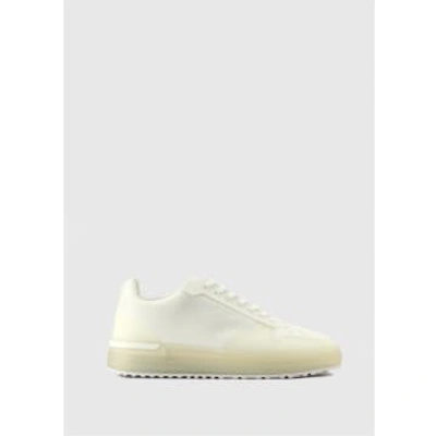 Mallet Mens Hoxton 2.0 Trainers In Clear White In Black