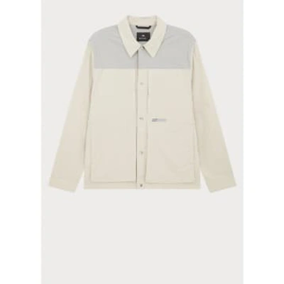 Paul Smith Nylon Mix Overshirt Style Jacket Col: 71 Grey Beige, Size: