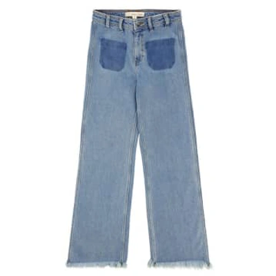 Seventy + Mochi Patch Pocket Mabel Jeans Rodeo Vintage In Blue