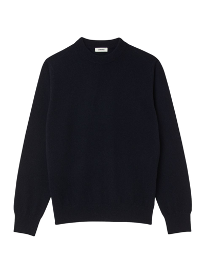 Sandro Men's Cashmere Sweater In Dark Navy