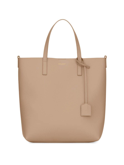 Saint Laurent Toy Shopping Tote Bag Female Beige In Dark Beige