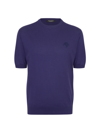 Stefano Ricci Men's Short Sleeve Crewneck Sweater In Purple