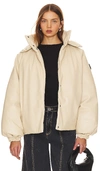 ROTATE BIRGER CHRISTENSEN SUNDAY CROPPED BOMBER JACKET