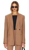 Helmut Lang Single-double Breasted Blazer In Dune